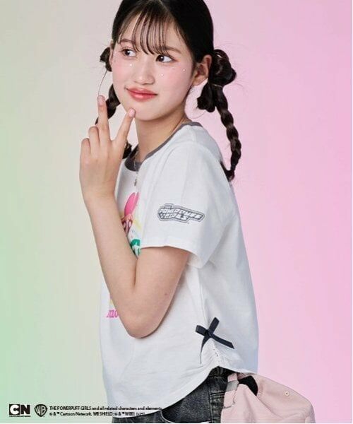 mezzo piano junior / メゾピアノジュニア Tシャツ | 【The Powerpuff Girls】　リンガーTシャツ | 詳細9