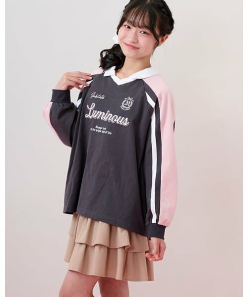 mezzo piano junior / メゾピアノジュニア Tシャツ | 衿つきゲームTシャツ | 詳細10