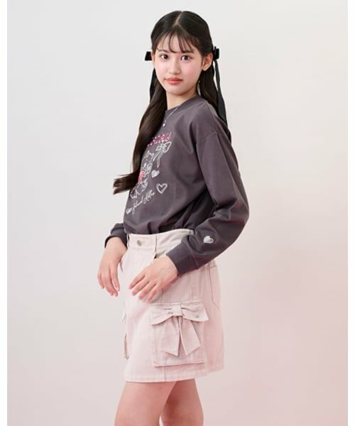 mezzo piano junior / メゾピアノジュニア Tシャツ | Kitten＆Ribbon 長袖Tシャツ | 詳細10