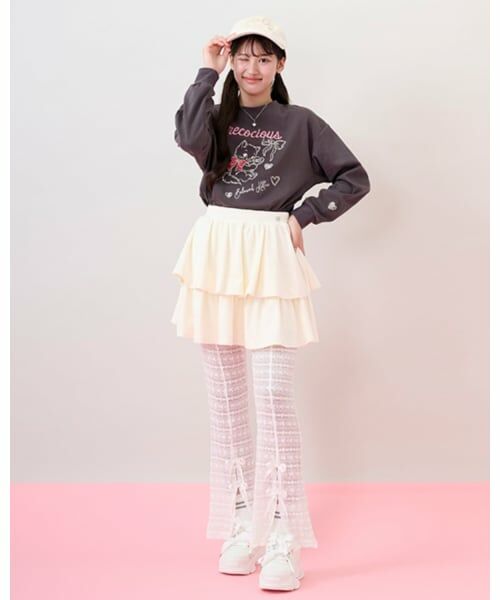 mezzo piano junior / メゾピアノジュニア Tシャツ | Kitten＆Ribbon 長袖Tシャツ | 詳細13