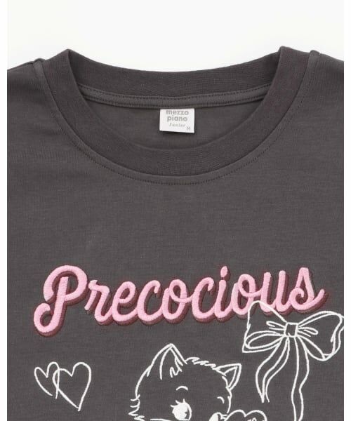 mezzo piano junior / メゾピアノジュニア Tシャツ | Kitten＆Ribbon 長袖Tシャツ | 詳細2