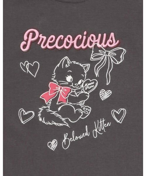 mezzo piano junior / メゾピアノジュニア Tシャツ | Kitten＆Ribbon 長袖Tシャツ | 詳細3