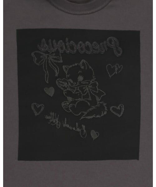 mezzo piano junior / メゾピアノジュニア Tシャツ | Kitten＆Ribbon 長袖Tシャツ | 詳細4