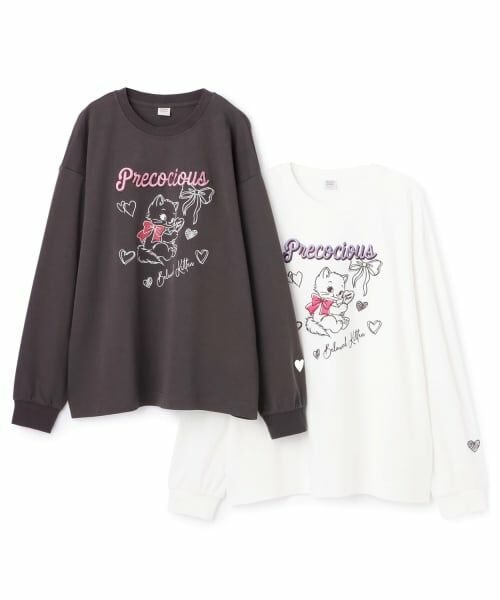 mezzo piano junior / メゾピアノジュニア Tシャツ | Kitten＆Ribbon 長袖Tシャツ | 詳細8