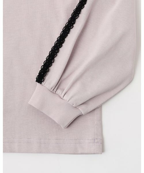 mezzo piano junior / メゾピアノジュニア Tシャツ | レースリボンアップリケ長袖Tシャツ | 詳細5