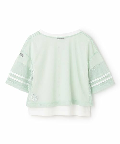 mezzo piano junior / メゾピアノジュニア Tシャツ | リボンメッシュTシャツセット | 詳細1