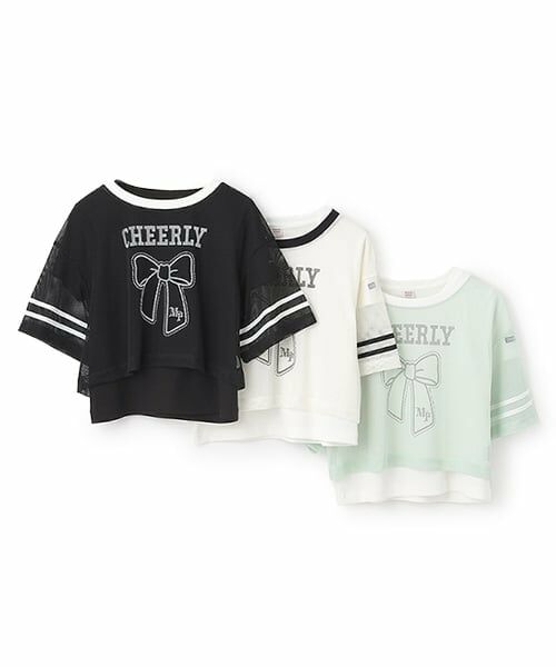 mezzo piano junior / メゾピアノジュニア Tシャツ | リボンメッシュTシャツセット | 詳細12