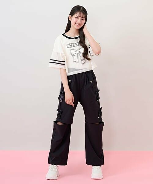 mezzo piano junior / メゾピアノジュニア Tシャツ | リボンメッシュTシャツセット | 詳細17