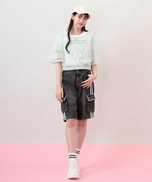 mezzo piano junior / メゾピアノジュニア Tシャツ | リボンメッシュTシャツセット | 詳細19