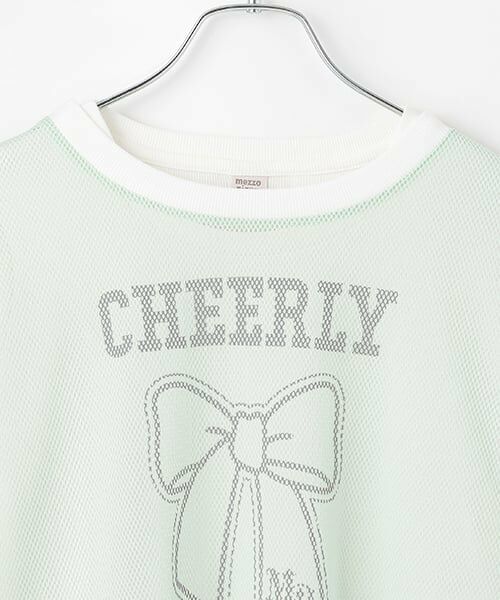 mezzo piano junior / メゾピアノジュニア Tシャツ | リボンメッシュTシャツセット | 詳細3