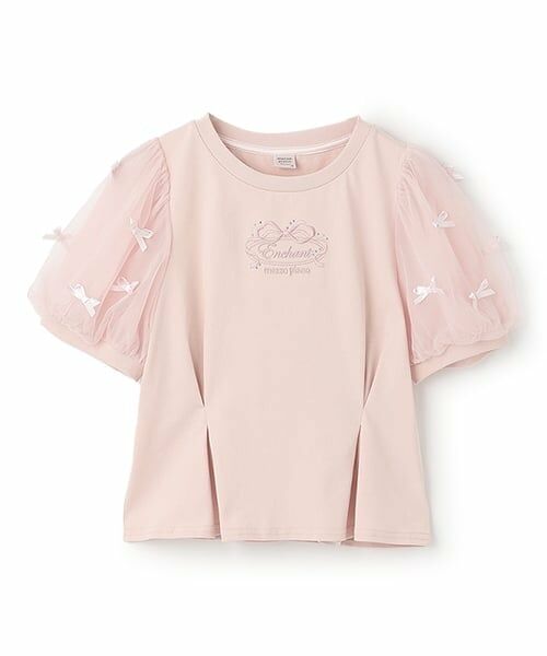 mezzo piano junior / メゾピアノジュニア Tシャツ | 【接触冷感】袖異素材タックTシャツ | 詳細9