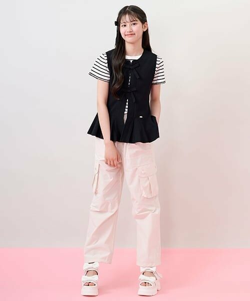 mezzo piano junior / メゾピアノジュニア Tシャツ | 薄手ニットベスト＆Tシャツセット | 詳細16