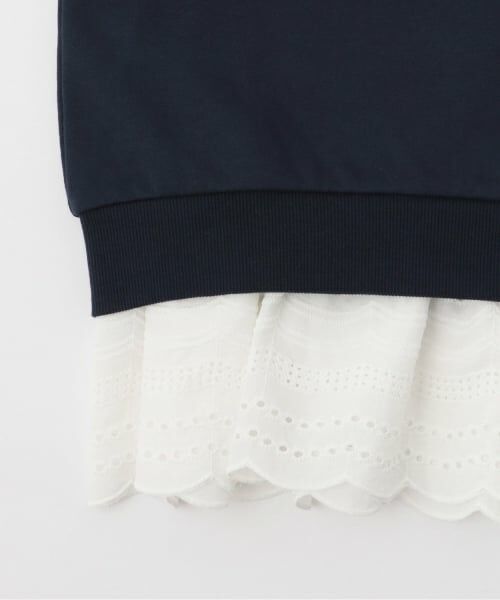 mezzo piano junior / メゾピアノジュニア スウェット | レースレイヤードトレーナー | 詳細7