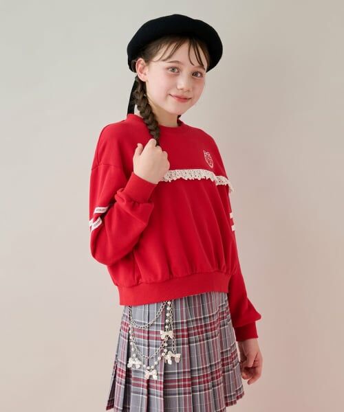 mezzo piano junior / メゾピアノジュニア スウェット | レースライントレーナー | 詳細11