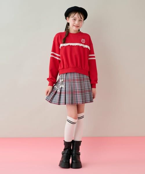 mezzo piano junior / メゾピアノジュニア スウェット | レースライントレーナー | 詳細13