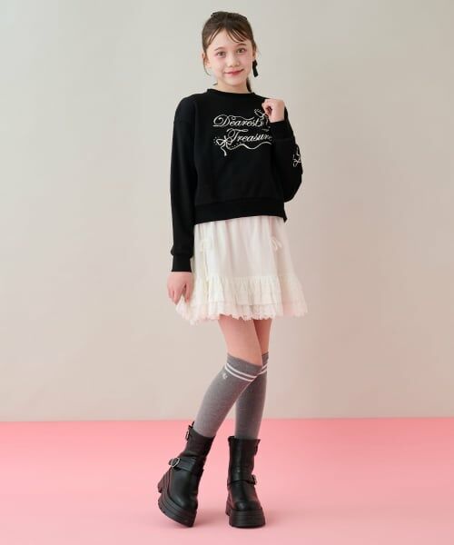 mezzo piano junior / メゾピアノジュニア スウェット | リボンロゴトレーナー | 詳細13