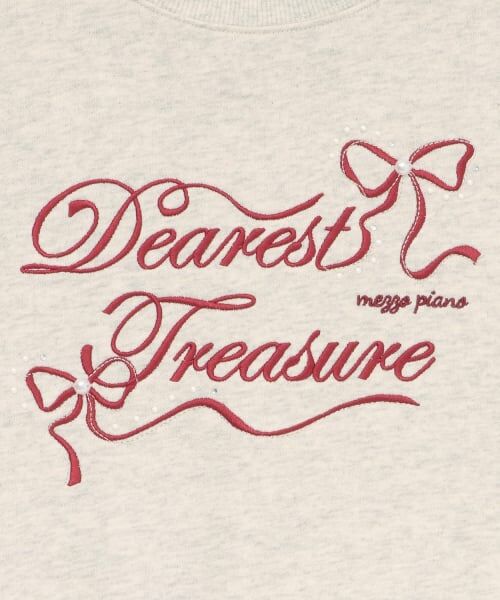 mezzo piano junior / メゾピアノジュニア スウェット | リボンロゴトレーナー | 詳細3