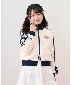 mezzo piano junior / メゾピアノジュニア ブルゾン | 袖リボン配色トラックジャケット