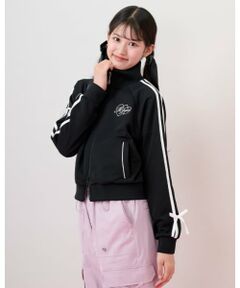 mezzo piano junior / メゾピアノジュニア ブルゾン | 袖リボン配色トラックジャケット