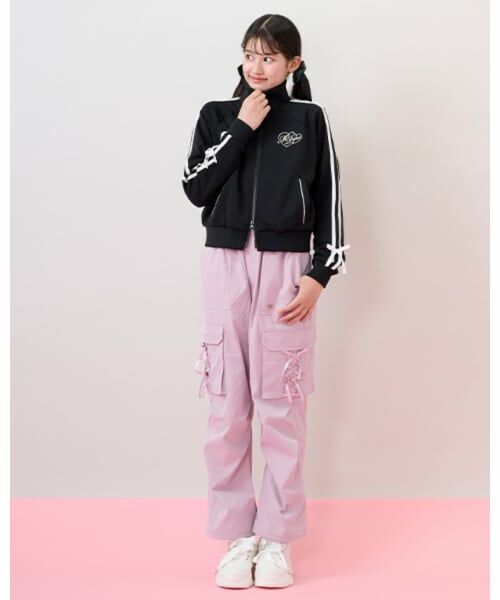 mezzo piano junior / メゾピアノジュニア ブルゾン | 袖リボン配色トラックジャケット | 詳細10