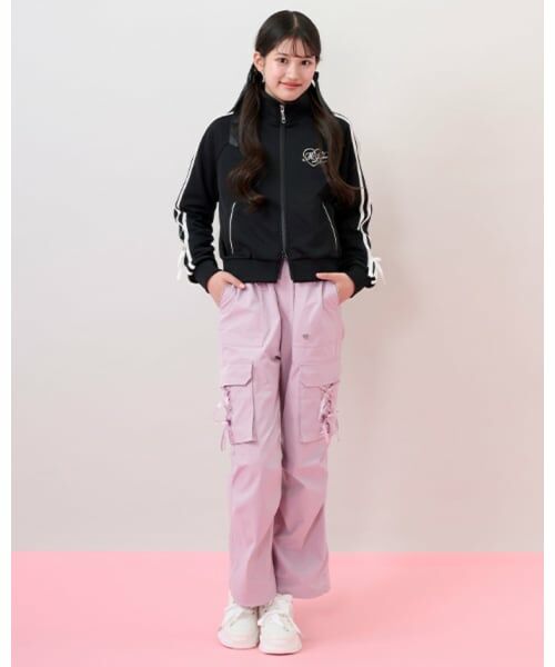 mezzo piano junior / メゾピアノジュニア ブルゾン | 袖リボン配色トラックジャケット | 詳細11