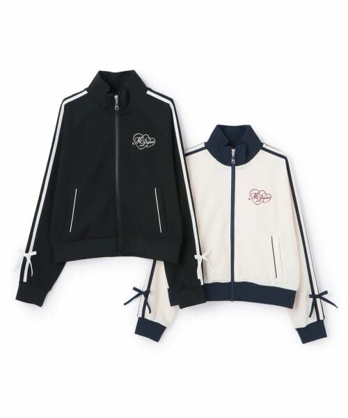 mezzo piano junior / メゾピアノジュニア ブルゾン | 袖リボン配色トラックジャケット | 詳細7