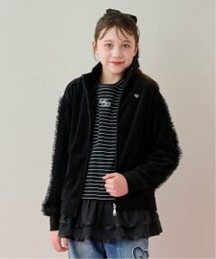 mezzo piano junior / メゾピアノジュニア カーディガン・ボレロ | チュールフリルベロアジャケット