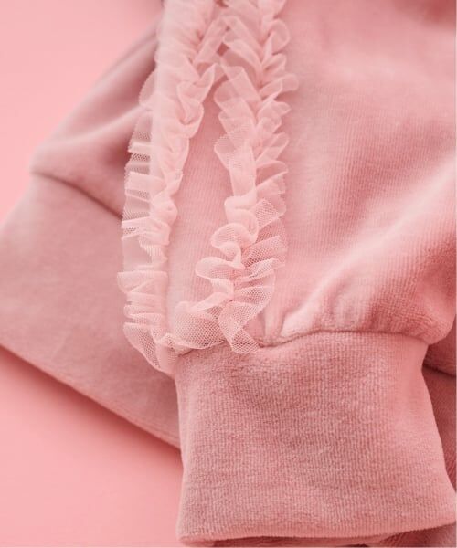 mezzo piano junior / メゾピアノジュニア カーディガン・ボレロ | チュールフリルベロアジャケット | 詳細10