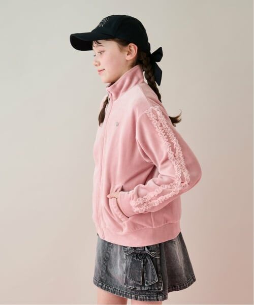 mezzo piano junior / メゾピアノジュニア カーディガン・ボレロ | チュールフリルベロアジャケット | 詳細13