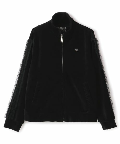 mezzo piano junior / メゾピアノジュニア カーディガン・ボレロ | チュールフリルベロアジャケット | 詳細7