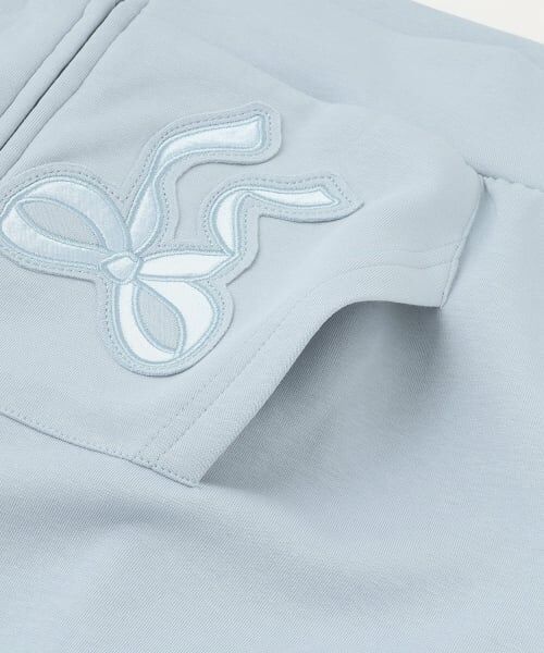 mezzo piano junior / メゾピアノジュニア パーカー | リボンアップリケWジップパーカ | 詳細4