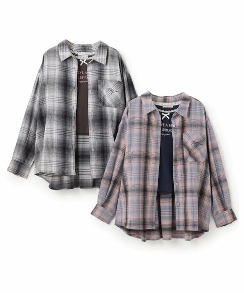 mezzo piano junior / メゾピアノジュニア シャツ・ブラウス | シャツ＆レースつきTシャツセット | 詳細12