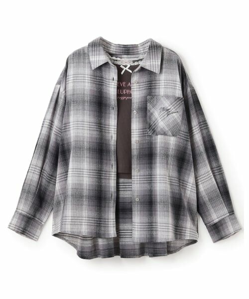 mezzo piano junior / メゾピアノジュニア シャツ・ブラウス | シャツ＆レースつきTシャツセット | 詳細14