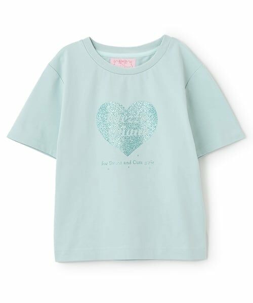 mezzo piano junior / メゾピアノジュニア Tシャツ | 25th anniversary 【冷感】キラキラハートロゴTシャツ | 詳細9
