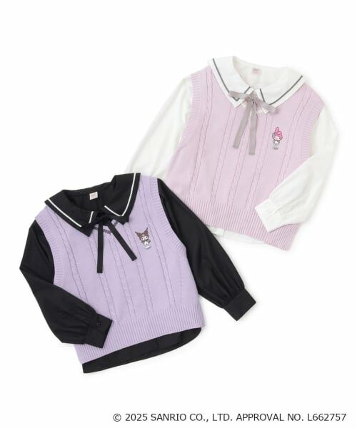 mezzo piano junior / メゾピアノジュニア シャツ・ブラウス | 【マイメロディ/クロミ】ニットベスト＆セーラーブラウスセット | 詳細12