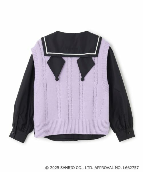 mezzo piano junior / メゾピアノジュニア シャツ・ブラウス | 【マイメロディ/クロミ】ニットベスト＆セーラーブラウスセット | 詳細2