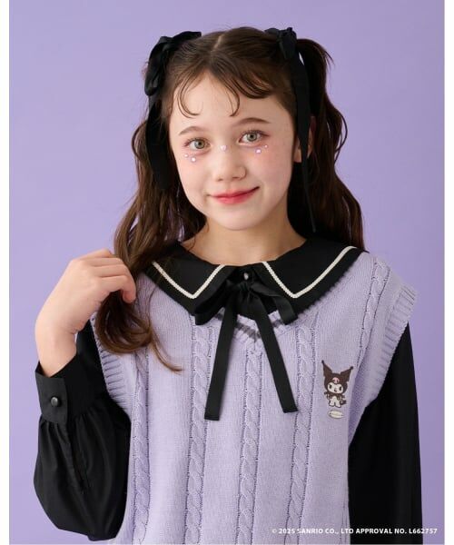mezzo piano junior / メゾピアノジュニア シャツ・ブラウス | 【マイメロディ/クロミ】ニットベスト＆セーラーブラウスセット | 詳細24