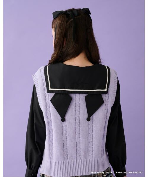 mezzo piano junior / メゾピアノジュニア シャツ・ブラウス | 【マイメロディ/クロミ】ニットベスト＆セーラーブラウスセット | 詳細25