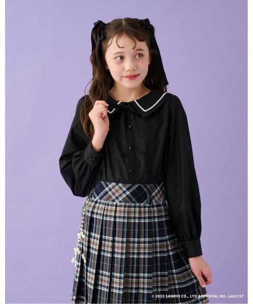 mezzo piano junior / メゾピアノジュニア シャツ・ブラウス | 【マイメロディ/クロミ】ニットベスト＆セーラーブラウスセット | 詳細28