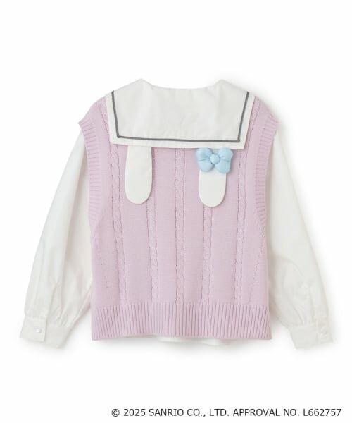 mezzo piano junior / メゾピアノジュニア シャツ・ブラウス | 【マイメロディ/クロミ】ニットベスト＆セーラーブラウスセット | 詳細3