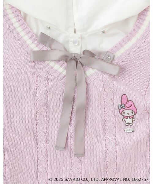mezzo piano junior / メゾピアノジュニア シャツ・ブラウス | 【マイメロディ/クロミ】ニットベスト＆セーラーブラウスセット | 詳細5