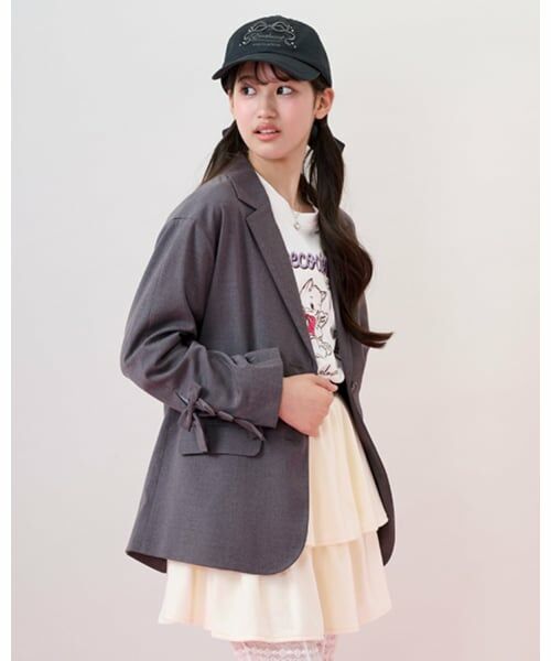 mezzo piano junior / メゾピアノジュニア ブルゾン | テーラードリボンジャケット | 詳細10