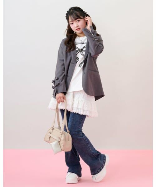 mezzo piano junior / メゾピアノジュニア ブルゾン | テーラードリボンジャケット | 詳細13