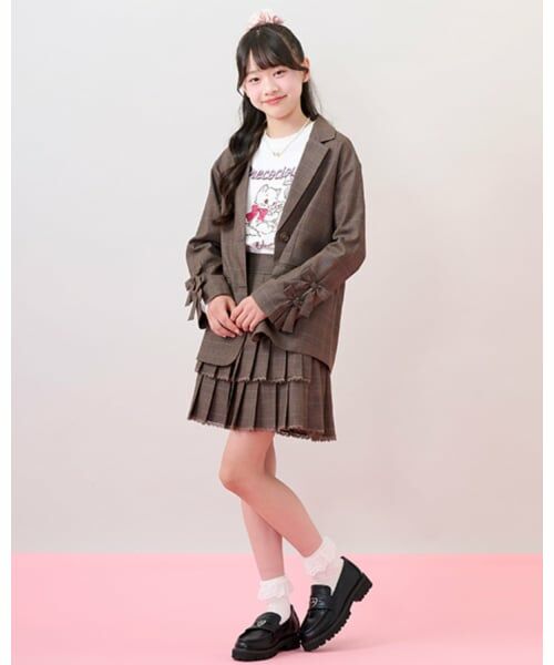 mezzo piano junior / メゾピアノジュニア ブルゾン | テーラードリボンジャケット | 詳細15