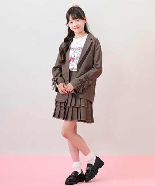 mezzo piano junior / メゾピアノジュニア ブルゾン | テーラードリボンジャケット | 詳細16