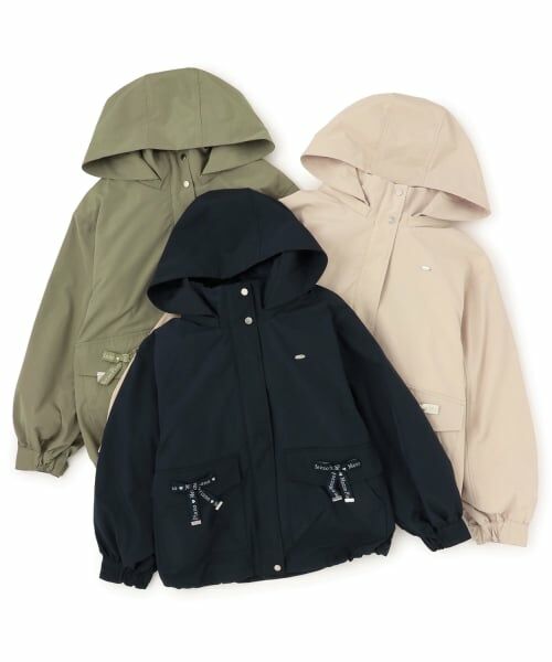 mezzo piano junior / メゾピアノジュニア ブルゾン | 【撥水】ロゴリボン3WAYマウンテンパーカ | 詳細18