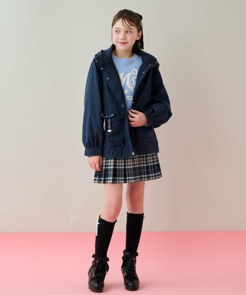 mezzo piano junior / メゾピアノジュニア ブルゾン | 【撥水】ロゴリボン3WAYマウンテンパーカ | 詳細26