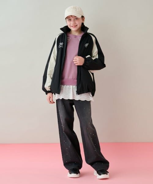 mezzo piano junior / メゾピアノジュニア ブルゾン | 【撥水】裏フリースあったか配色ジャケット | 詳細18