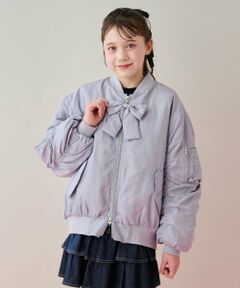 mezzo piano junior / メゾピアノジュニア ブルゾン | リボンチャームつきMA-1