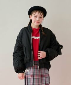 mezzo piano junior / メゾピアノジュニア ブルゾン | リボンチャームつきMA-1